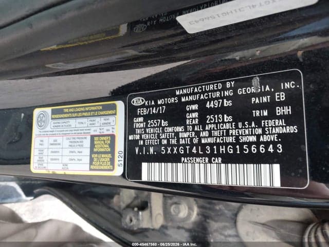 2017 KIA OPTIMA LX 9