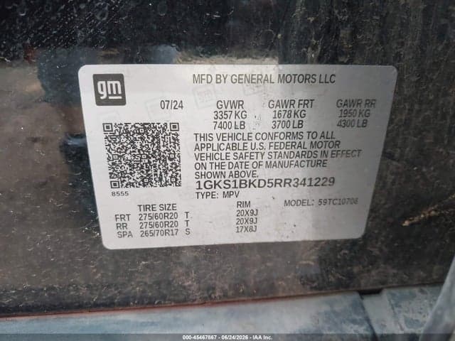 2024 GMC YUKON 2WD SLT 9
