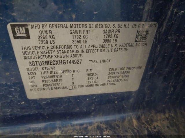 2017 GMC SIERRA 1500 SLE 9