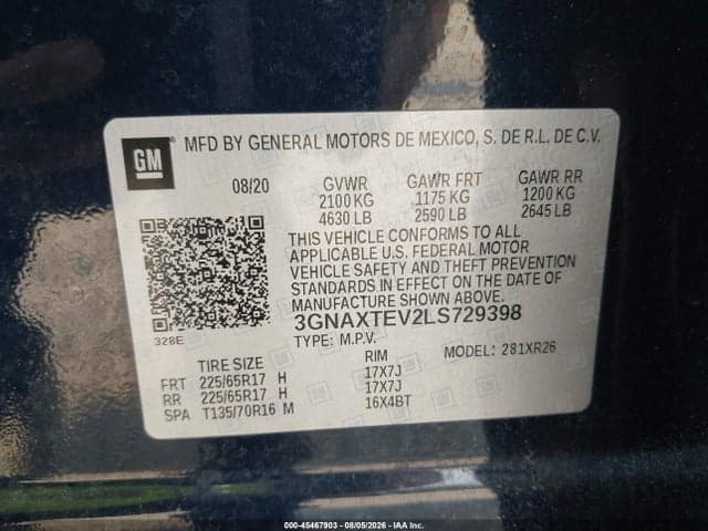 2020 CHEVROLET EQUINOX AWD 2FL 9