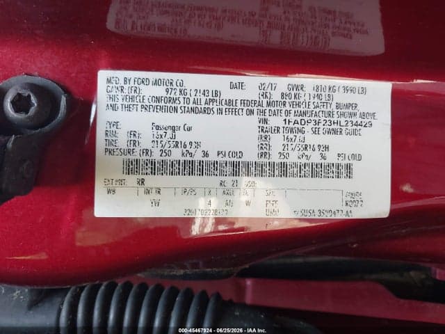 2017 FORD FOCUS SE 9