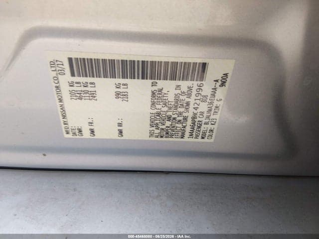 2017 NISSAN MAXIMA 3.5 PLATINUM 9
