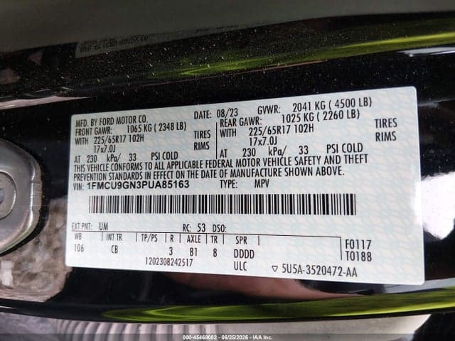 2023 FORD ESCAPE ACTIVE 9