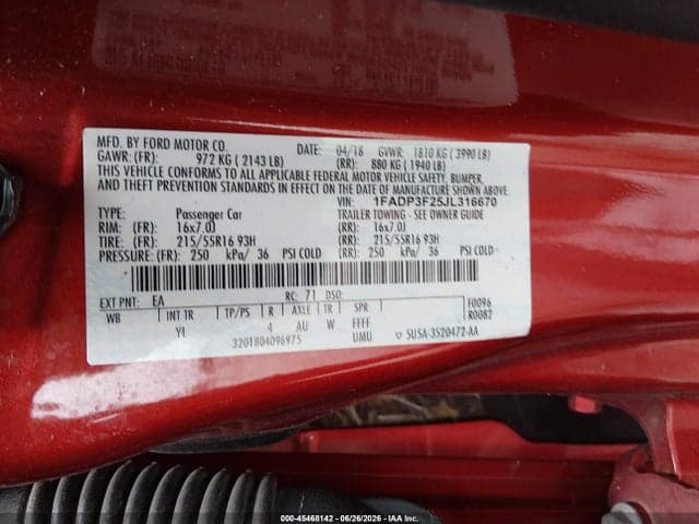 2018 FORD FOCUS SE 9