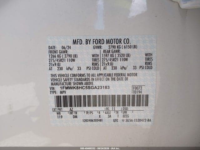 2025 FORD EXPLORER PLATINUM 9
