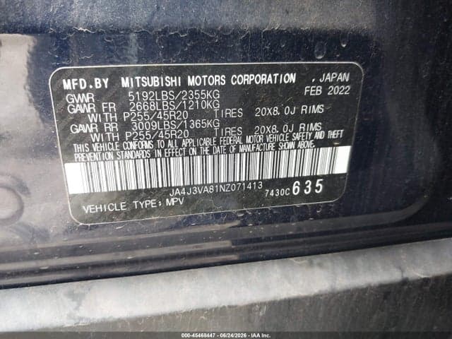 2022 MITSUBISHI OUTLANDER SEL 9