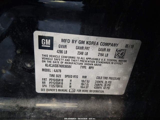 2019 BUICK ENCORE FWD 9