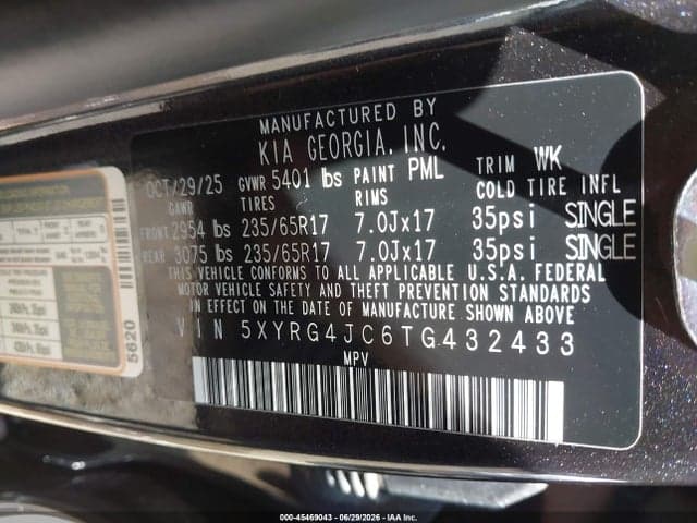2026 KIA SORENTO LX 9