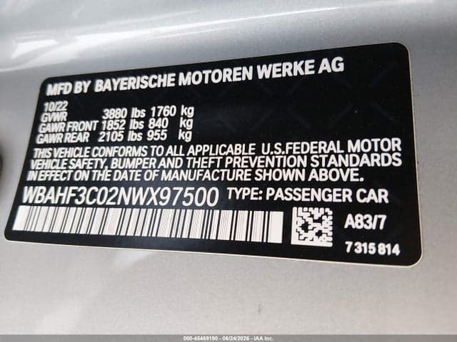 2022 BMW Z4 SDRIVE30I 9