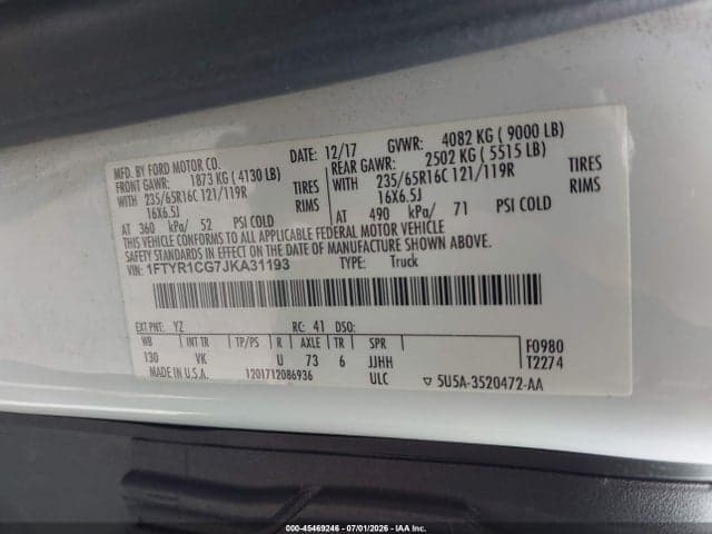 2018 FORD TRANSIT-250 9