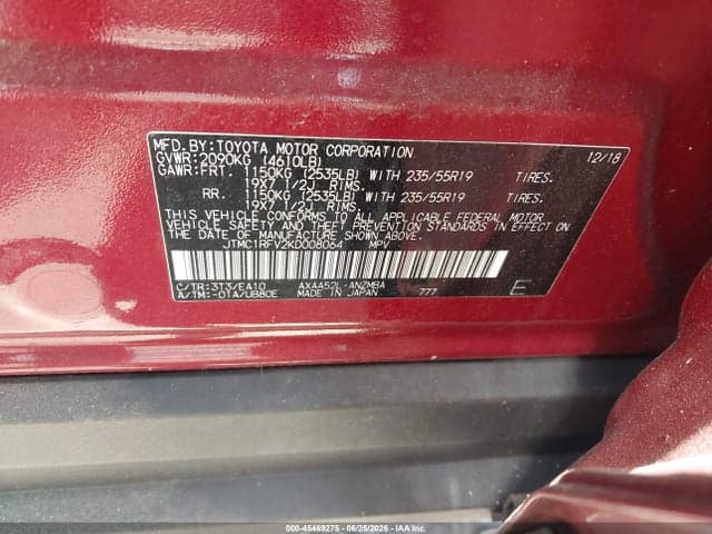 2019 TOYOTA RAV4 XLE PREMIUM 9