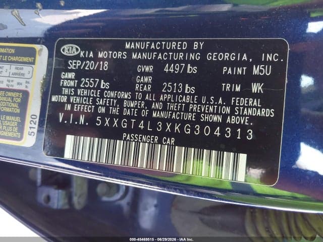 2019 KIA OPTIMA LX 9