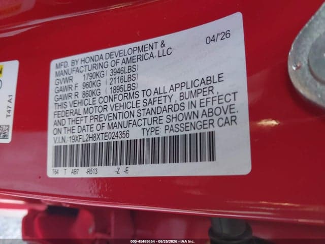 2026 HONDA CIVIC SPORT 9