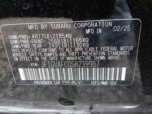 2025 SUBARU IMPREZA SPORT 5-DOOR 9