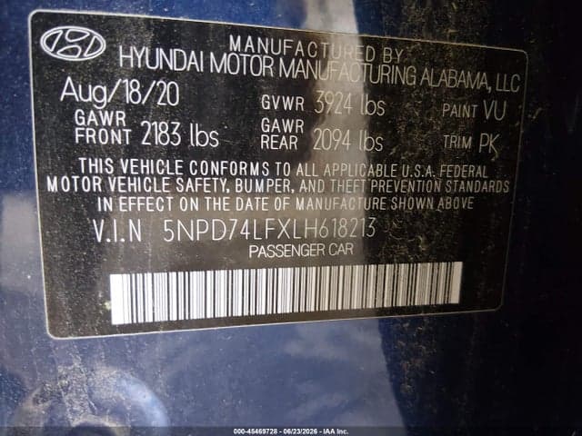 2020 HYUNDAI ELANTRA SE 9