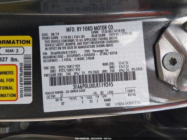 2020 FORD FUSION HYBRID SE 9