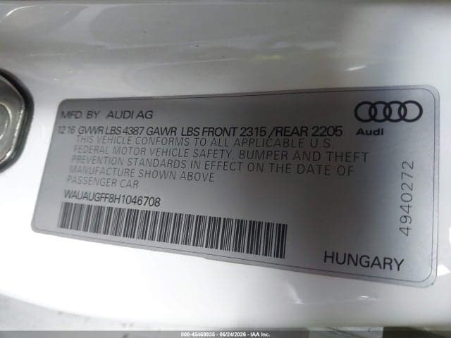 2017 AUDI A3 PREMIUM 10