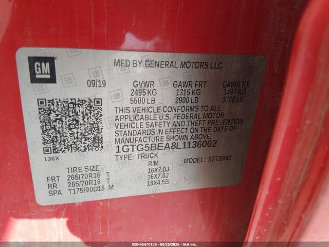 2020 GMC CANYON 2WD SHORT BOX 9