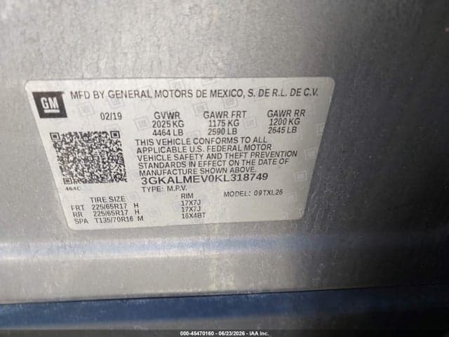 2019 GMC TERRAIN SLE 9