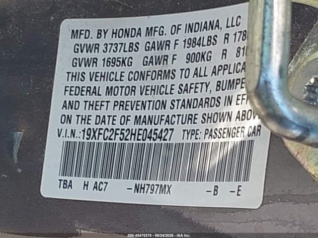 2017 HONDA CIVIC LX 9