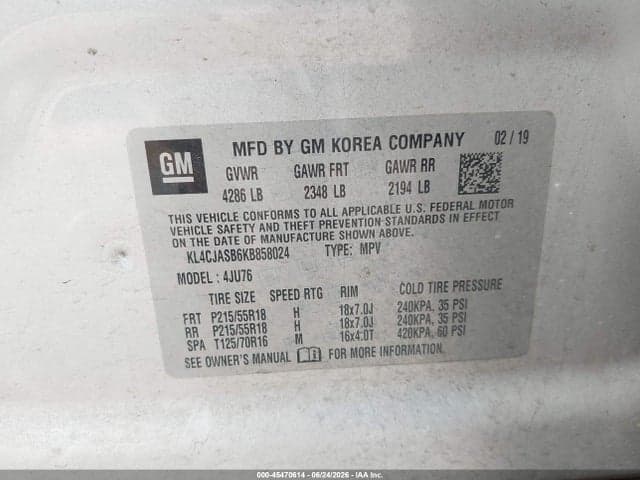 2019 BUICK ENCORE FWD 9