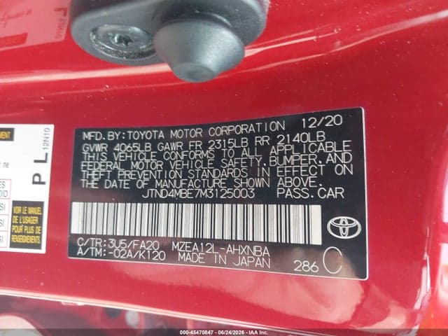 2021 TOYOTA COROLLA SE 9