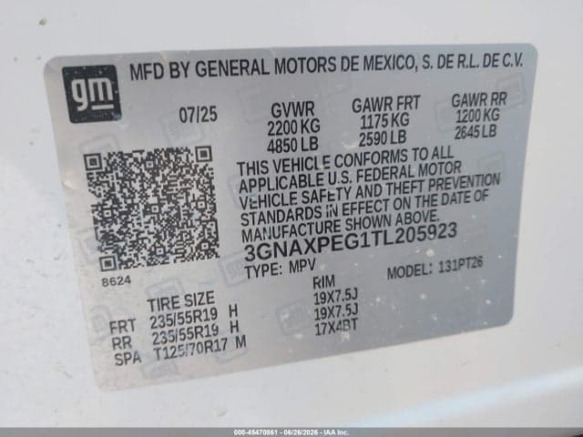 2026 CHEVROLET EQUINOX AWD LT 9