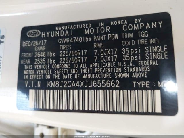 2018 HYUNDAI TUCSON SE 9
