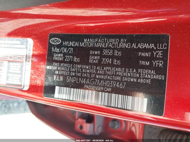 2021 HYUNDAI ELANTRA SEL 9