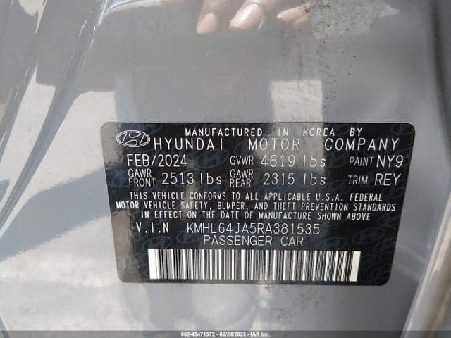 2024 HYUNDAI SONATA SEL 9