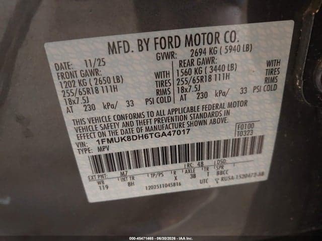 2026 FORD EXPLORER ACTIVE 9