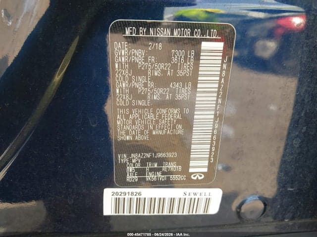 2018 INFINITI QX80 10