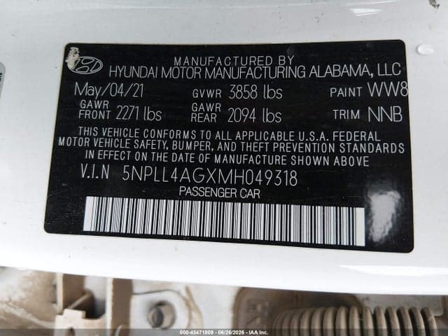 2021 HYUNDAI ELANTRA SE 9