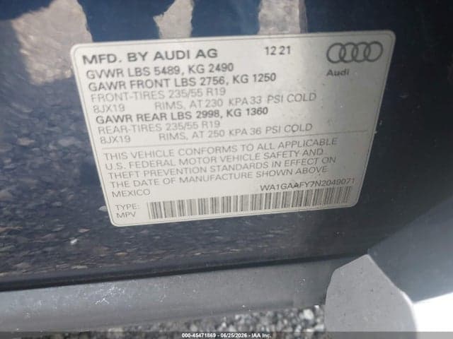 2022 AUDI Q5 PREMIUM 9