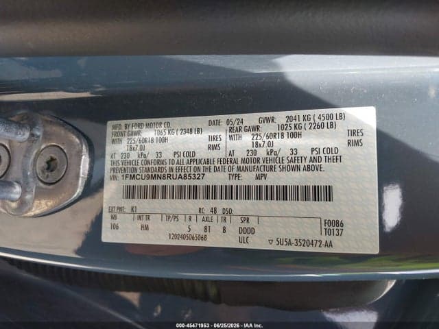2024 FORD ESCAPE ST-LINE 9