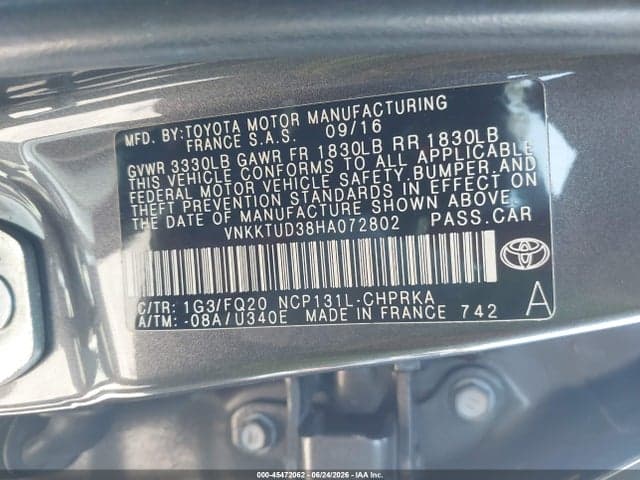 2017 TOYOTA YARIS L 9