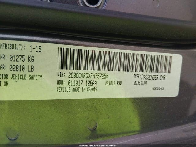 2015 CHRYSLER 300 LIMITED 9