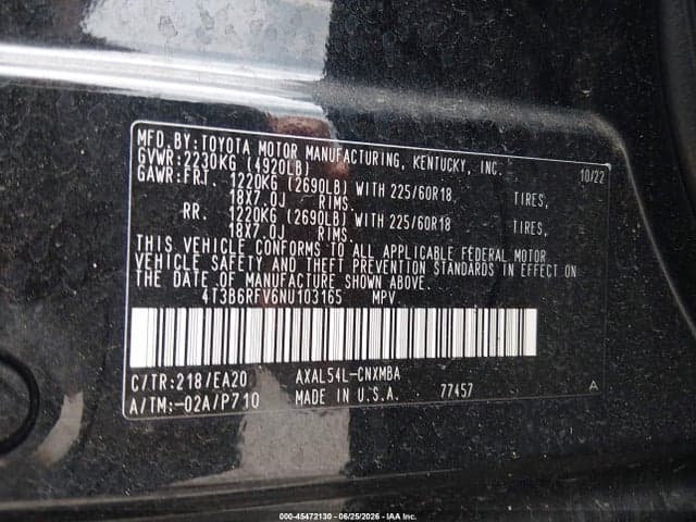 2022 TOYOTA RAV4 HYBRID XLE PREMIUM 9