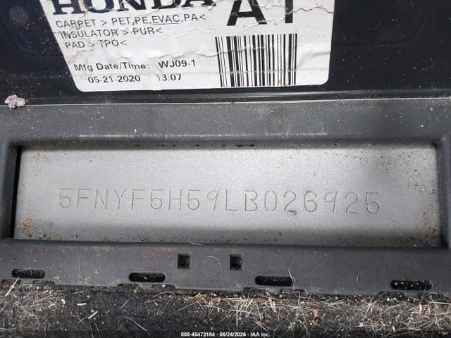 2020 HONDA PILOT 2WD EX-L 9
