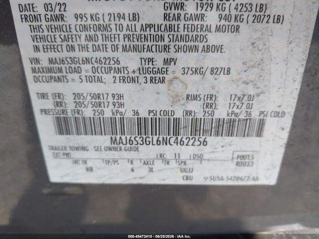 2022 FORD ECOSPORT SE 9