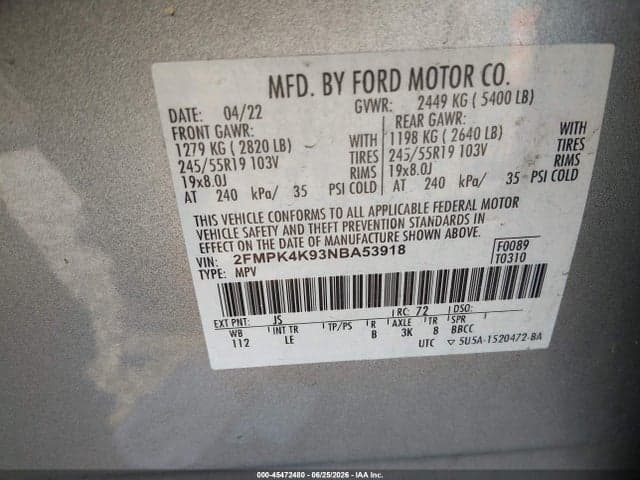 2022 FORD EDGE TITANIUM 9