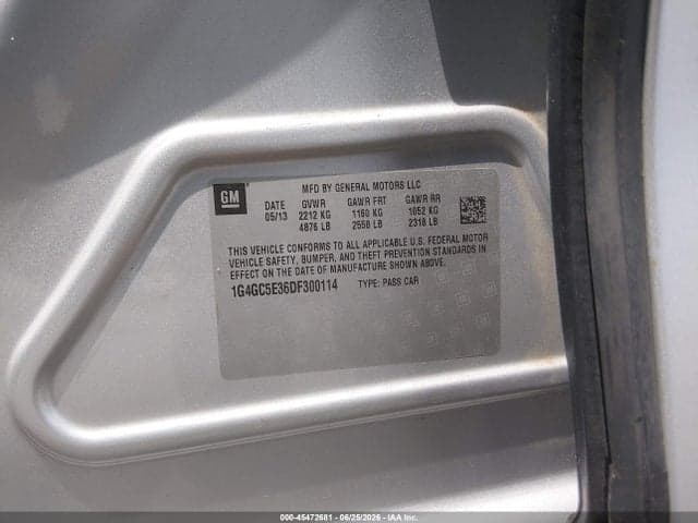 2013 BUICK LACROSSE LEATHER 9