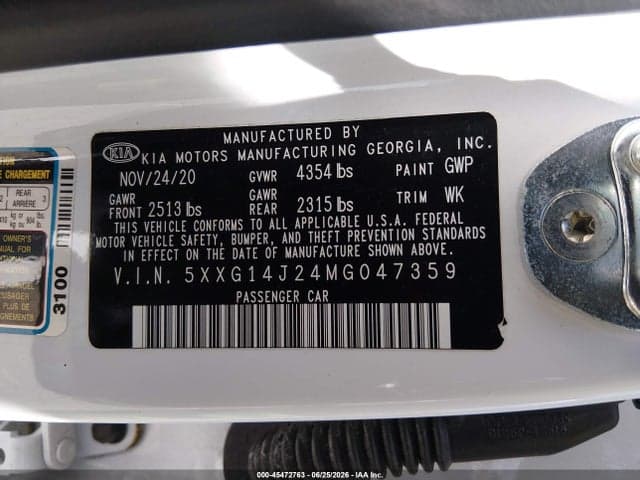 2021 KIA K5 LXS 9