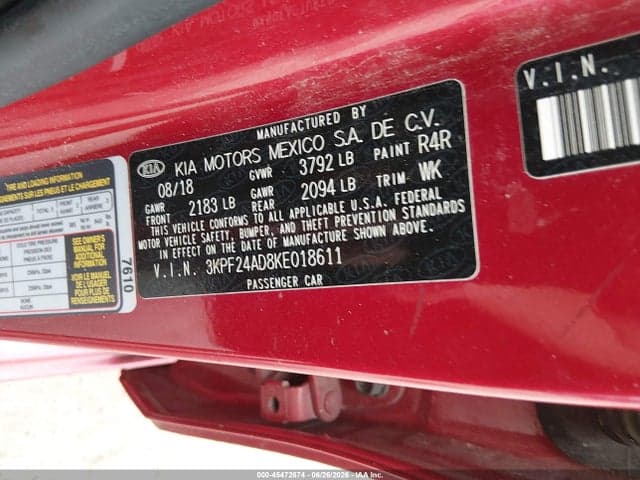2019 KIA FORTE LXS 9