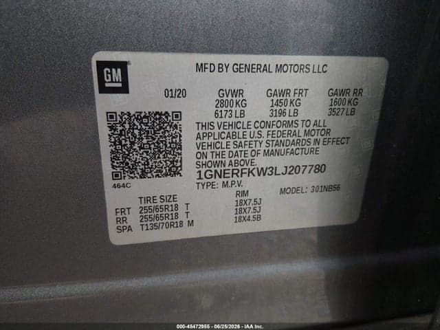 2020 CHEVROLET TRAVERSE FWD LS 9