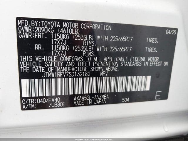 2025 TOYOTA RAV4 XLE 9