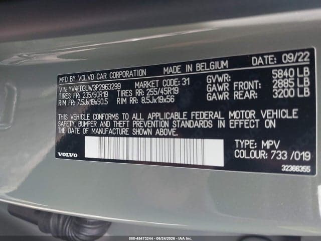 2023 VOLVO XC40 RECHARGE 9