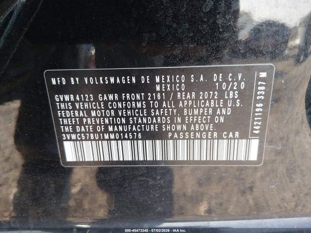 2021 VOLKSWAGEN JETTA 1.4T R-LINE/1.4T SE/S 9