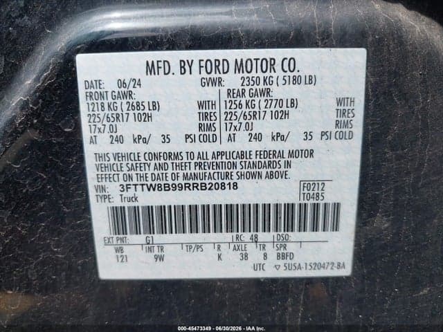 2024 FORD MAVERICK XL 9