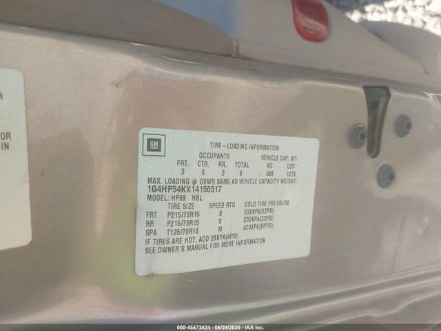 2001 BUICK LESABRE CUSTOM 9